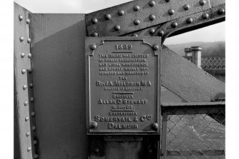 Ballinluig, Tummel Road Bridge
View from NNW showing date plaque