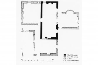 Publication drawing; Geldie Lodge, phased plan