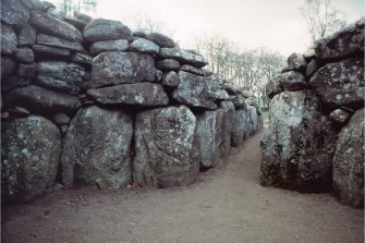 View showing the chamber of the NE passage-grave.