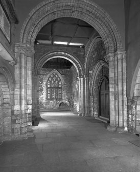 Scan of AB 3356. View of N Transept and crossing (Collison's Aisle), St Nicholas church, Aberdeen.