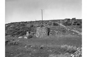 Baligill, Limekiln
View of N kiln and retaining wall, looking SW