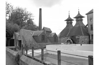 View from NNE showing stillhouse and malting kilns.