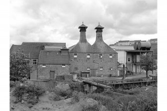 Keith, Strathmill Distillery
View from W showing malting kilns