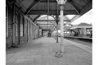 Aboyne Station
View looking E along up (N) platform, down platform in right background