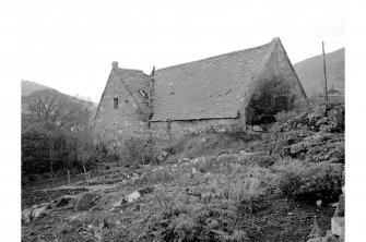 Braemar, Mill of Auchendryne
General view from NE, debris from removal of kiln vent in roof angle