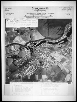Lufwatffe vertical air photograph of Grangemouth including the airfield.