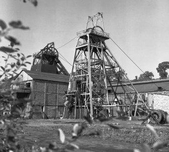 High Valleyfield Colliery, photograph
General view of winding frames