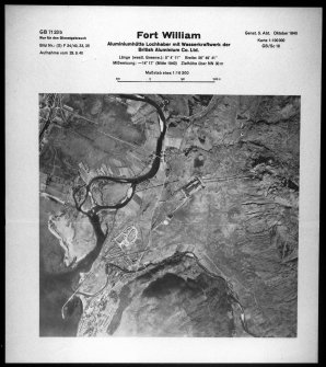 Vertical air photograph Luftwaffe vertcial air photograph of Fort William and Aluminium Works.