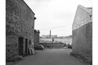 Dumfries, Troqueer Road, Troqueer Mills
View from SW showing main entrance roadway and Nithsdale Mill in the distance