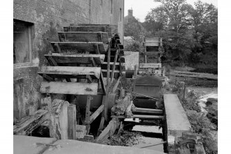 East Cluden Mill
View from NW showing waterwheels