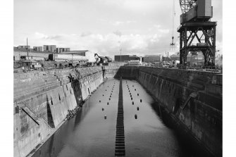 Cldebank, Elderslie Shipyard
View from WNW showing number one dock and crane