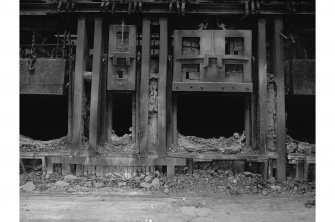 Bellshill, Clydesdale Street, Clydesdale Tube Works, interior
View showing furnace doors in open hearth melting shop