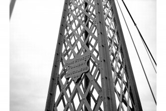 Inverness, Church Lane, Suspension Bridge
General view showing date plaque