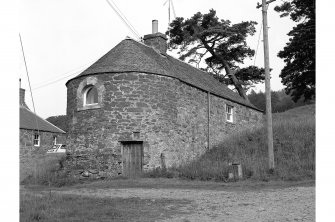Dawyck Mill, Store
View from W showing SSW front and rounded end