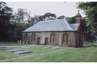 Scan of slide showing Scoulag church.