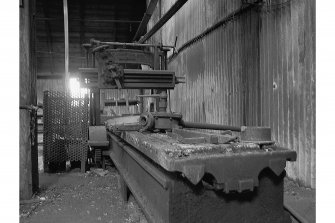 Knowehead Quarry
Interior view; planing machine