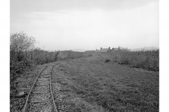 Cairne Fishing Lodge
View from SE showing SE corner of rubble stores and NW section of fishing railway's track