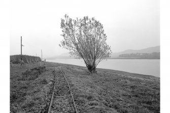 Cairne Fishing Lodge
View from WNW showing ESE section of fishing railway's track