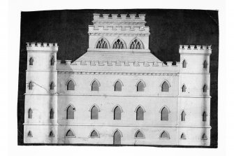 Elevation by John Douglas showing Inveraray Castle prior to work by John Adam.
