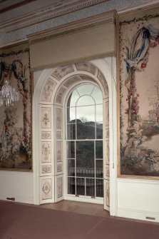 Interior.
View of window and shutter in Tapestry Drawing Room.