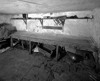 Inveraray Castle Estate, Salmon Draught Cottage, Interior
View of lead-lined bench in North cellar