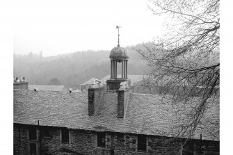 New Lanark, New Buildings
Detail of bellcote above entrance, from NE