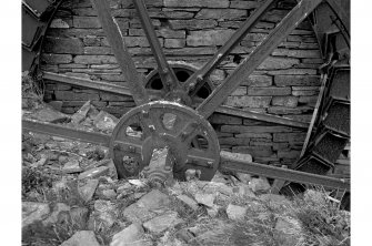 Conyar, Russland Road, Mill of Harray
View from N showing gearing of waterwheel