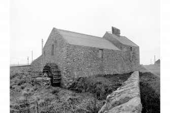 Sabiston Mill
View from WNW showing waterwheel, WSW front and N front