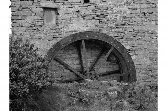 Westray, Pierowall, Trenabie Mills
View from ESE showing waterwheel of older mill