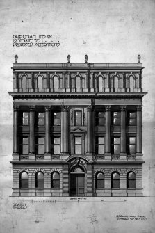 Copy of drawing of no.19 when it was still the Caledonian Insurance Office