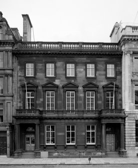General view of entrance elevation of Royal Society of Edinburgh, 22-24 George Street, Edinburgh.