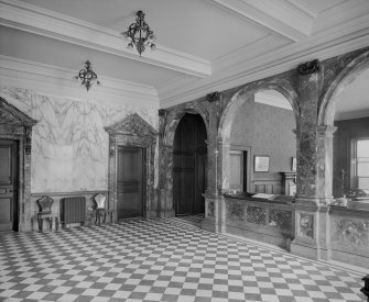 Interior, general view of entrance foyer.