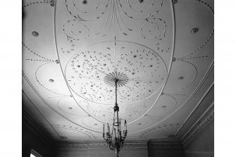 Interior.
View of drawing room ceiling.