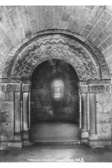 Interior view, chancel arch