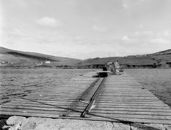 Voe, Jetty
View looking NNE showing railway track on jetty