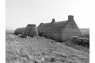 South Voe Crofting Museum
View of corn drying kiln and rear of cottage, from NW