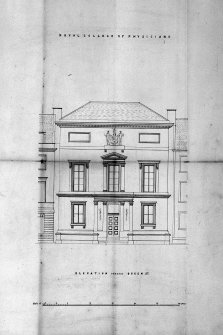 Drawing of north elevation [without statues].