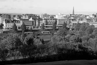 General view of West Princes Street Gardens from the south, also showing part of Princes Street