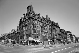 The Palace Hotel and 117 Princes Street, Edinburgh. Since demolished.