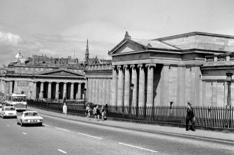 General view of National Gallery and Royal Scottish Academy from The Mound