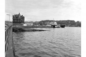 Oban, North Pier
View from N showing NNW front of slipway, NW front of North Pier and NNW front of Columbia Hotel
