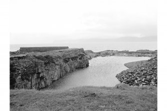 Easdale, Slate Quarries
General view from E showing flooded quarry NM71NW 116 from southwest