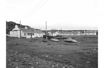 Seil, Easdale, 1-55, Slate Quarrier's Houses
General view from SE showing ENE front of numbers 41-47, SSE front of numbers 48-49 and SSE front of cottage imediately to the ENE of number 49
