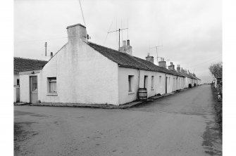 Seil, Ellanbeich, 1-41, Slate Quarry Workers' Dwellings
View from E showing ESE front of number 12 and NNE front of numbers 9-12