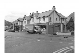 Kinlochleven, General 
View of shops amongst BAC company housing