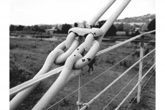 Melrose, Gattonside, Suspension Footbridge
View showing chain links