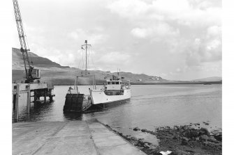 Sconser Pier 
View of ferry approaching slipway