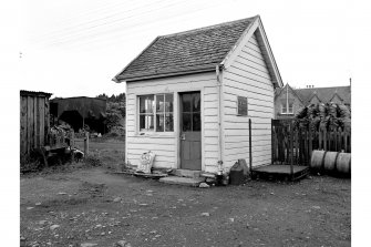 Muir of Ord, Station
View from NE showing ENE and NNW fronts of hut