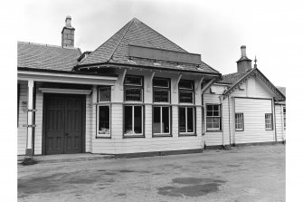 Ballater, Station
View from S showing bay window of restaurant of main station building