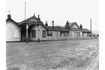 Ballater, Station
View from S showing SSE front of royal entrance and N half of SSE front of main station building